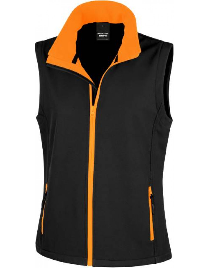 Vestă softshell cu 2 straturi pentru femei, imprimabilă